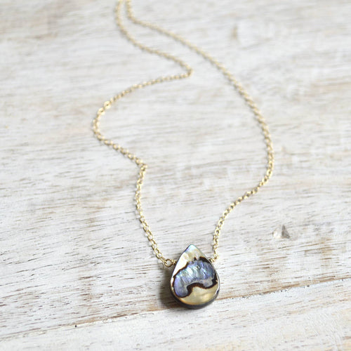 Abalone Teardrop Necklace