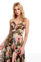 Aspen Mocha Floral Gown