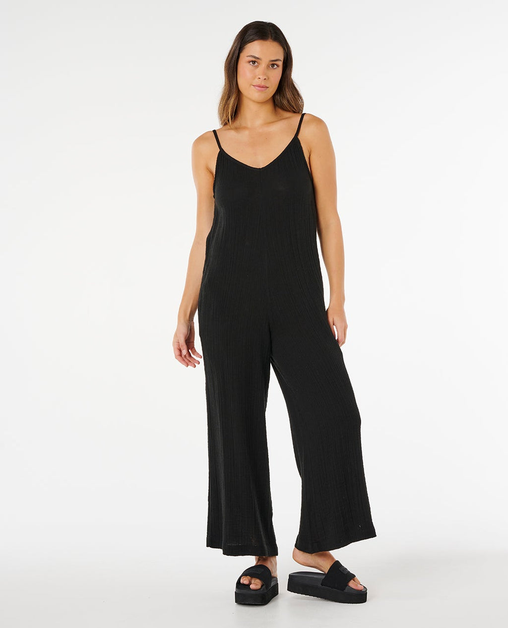 Premium Surf Black Jumpsuit