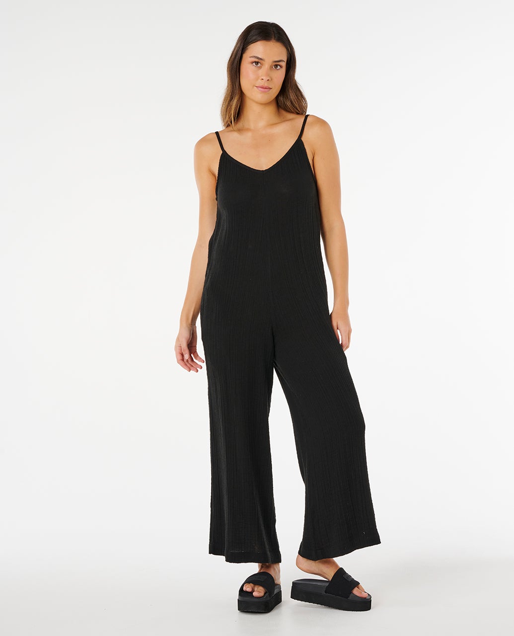 Premium Surf Black Jumpsuit