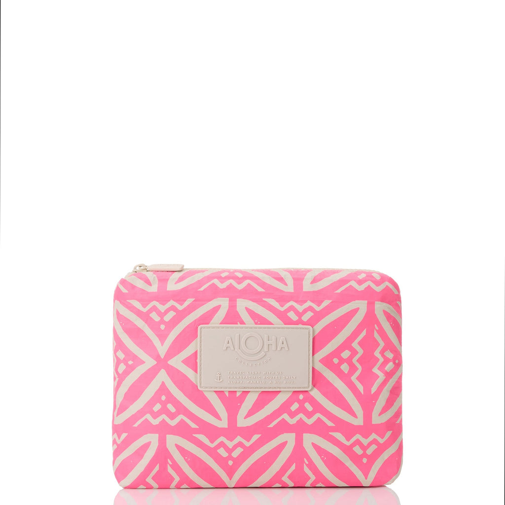 Pasifika Neon Pink / Sandstone SMALL Pouch