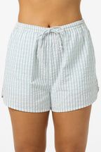 Millie Winter White Seersucker Beach Short