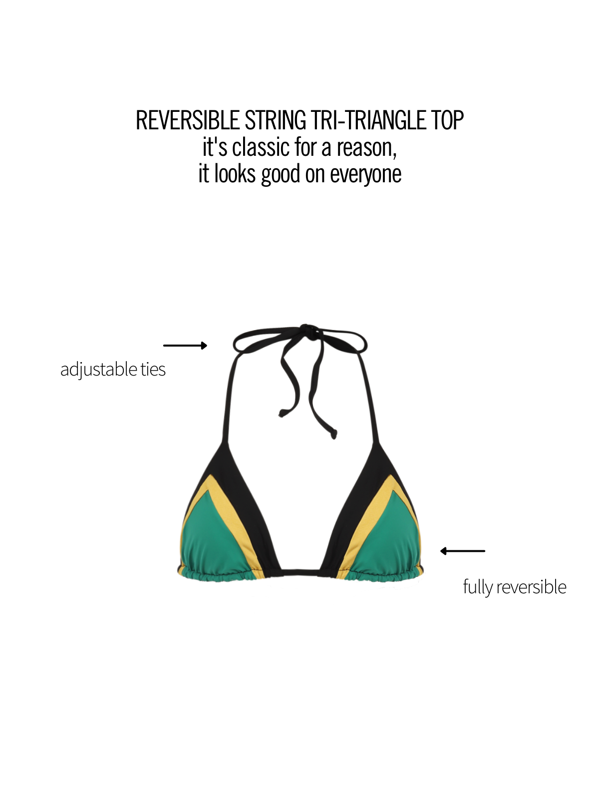 Maragogi Periwinkle Reversible Bikini Top