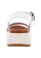 Hayley Platform White Sandal