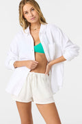 Leni White Button-Up