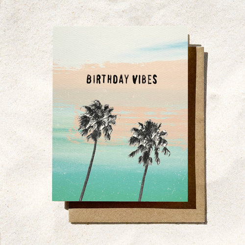 Birthday Vibes Palms Card