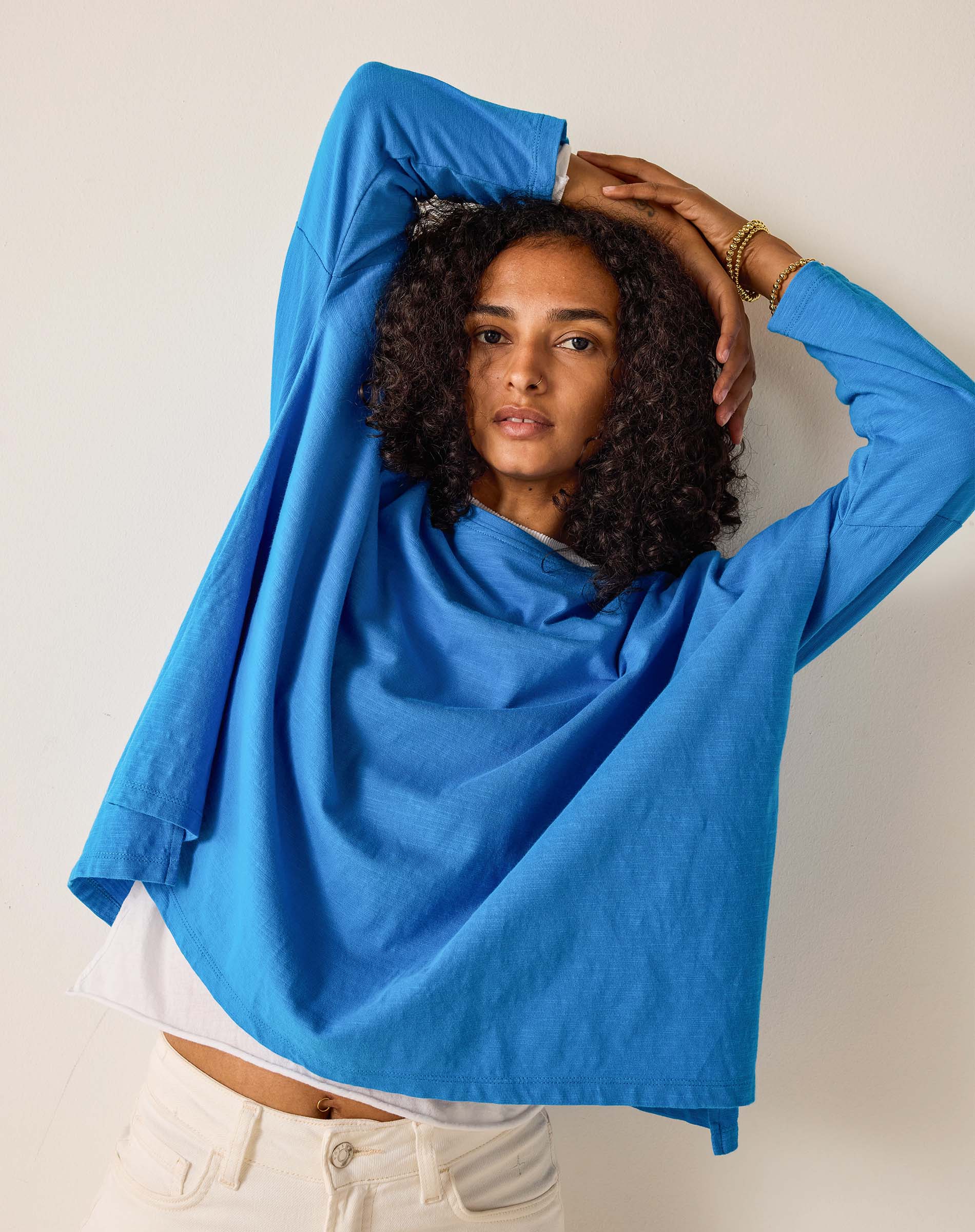 Catalina Brilliant Blue Slub Tee