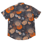 Scene Vintage Black Button-Up Shirt