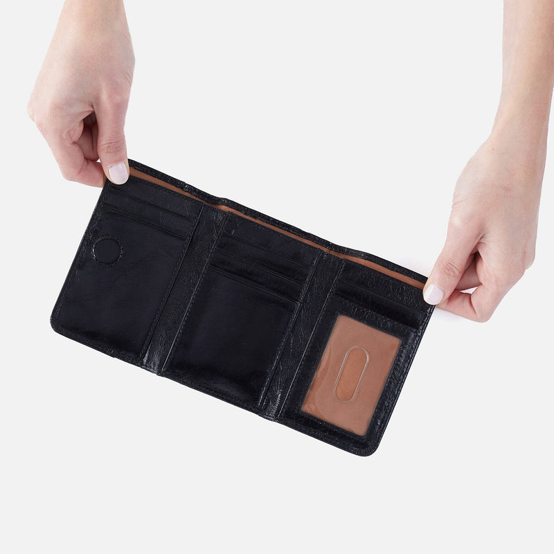 Jill Black Trifold Wallet