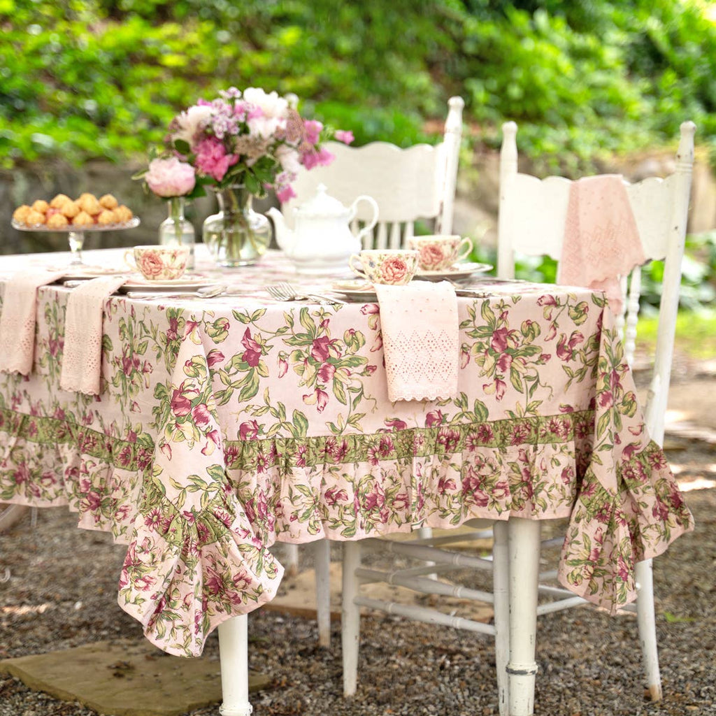 Sweet Pea Ruffle Dining 60"x90" Tablecloth