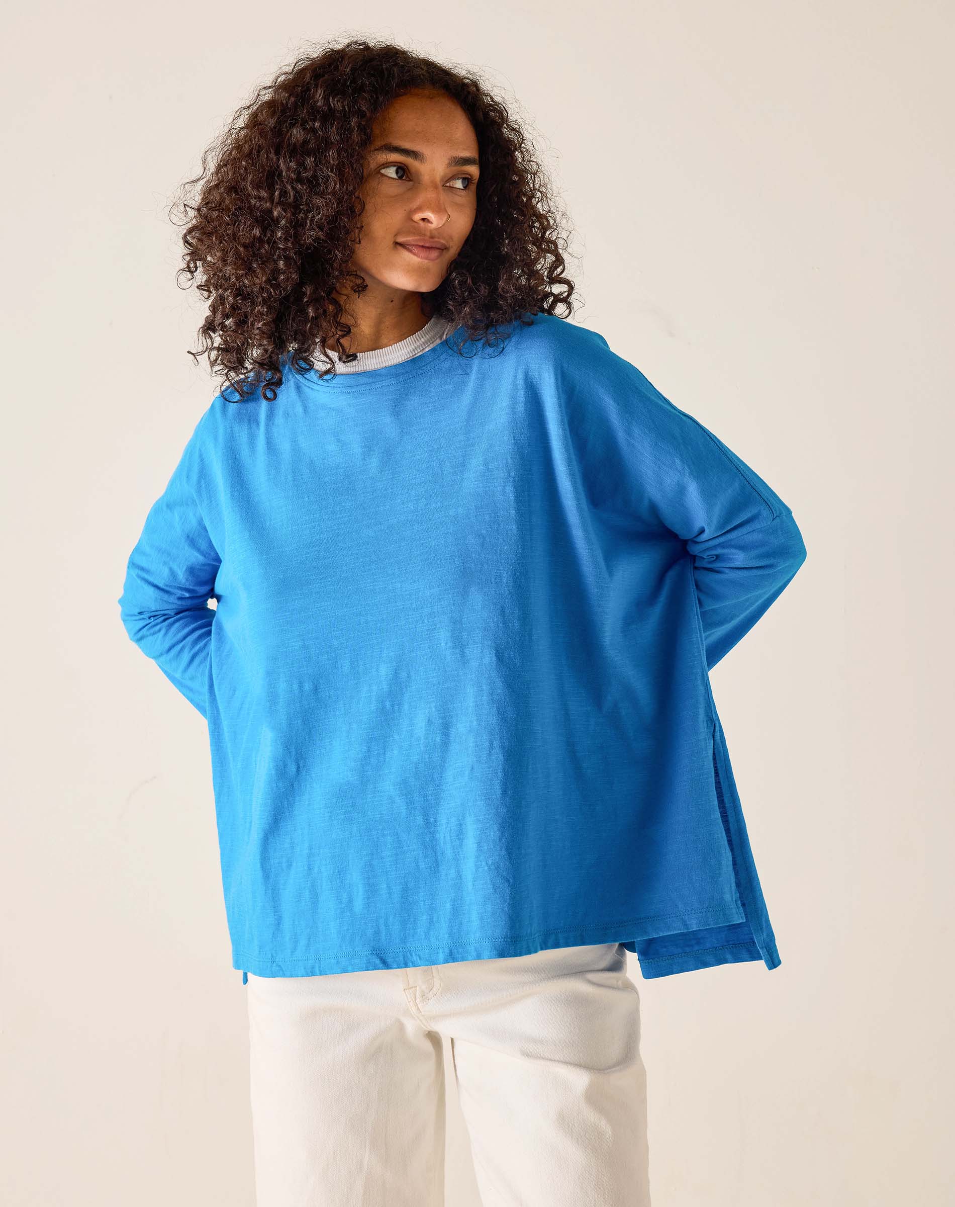 Catalina Brilliant Blue Slub Tee