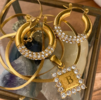 Goldie Square Initial Necklace