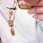 Goldie Square Initial Necklace