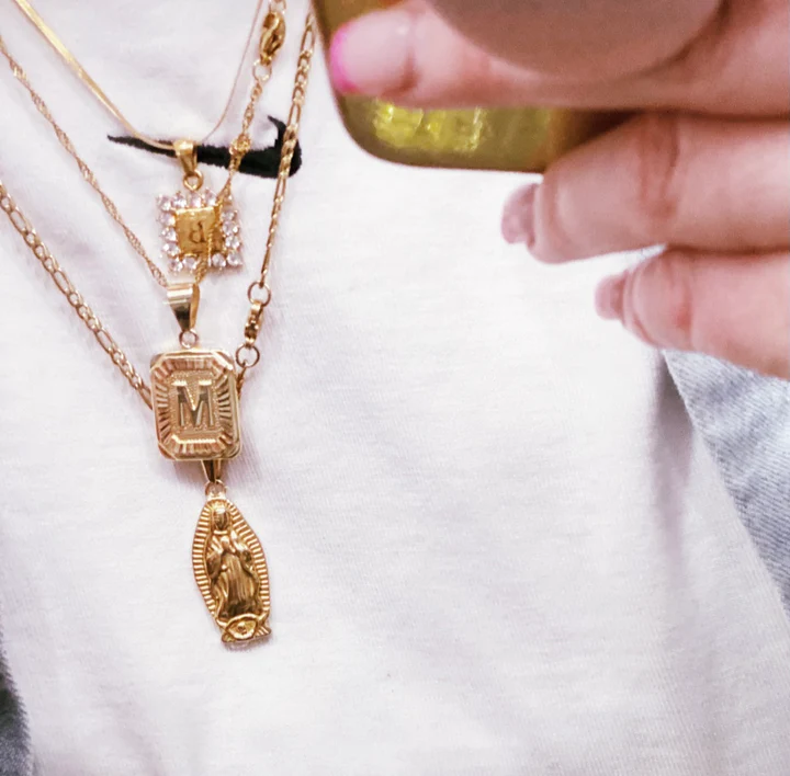 Goldie Square Initial Necklace