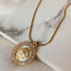 Blessed Pearl Religious Necklace