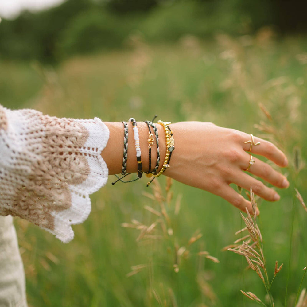 Gold Sunburst Eye Charm Bracelet