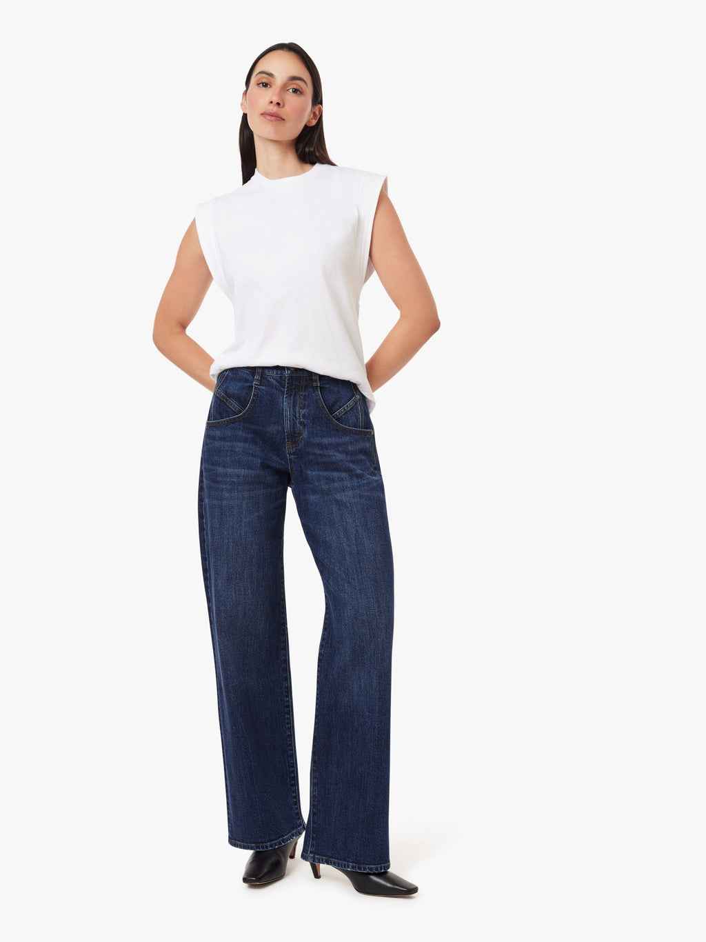 Blaine Bayou High Rise Straight Leg Jeans