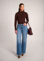 Lily Jersey Wide Leg Jeans