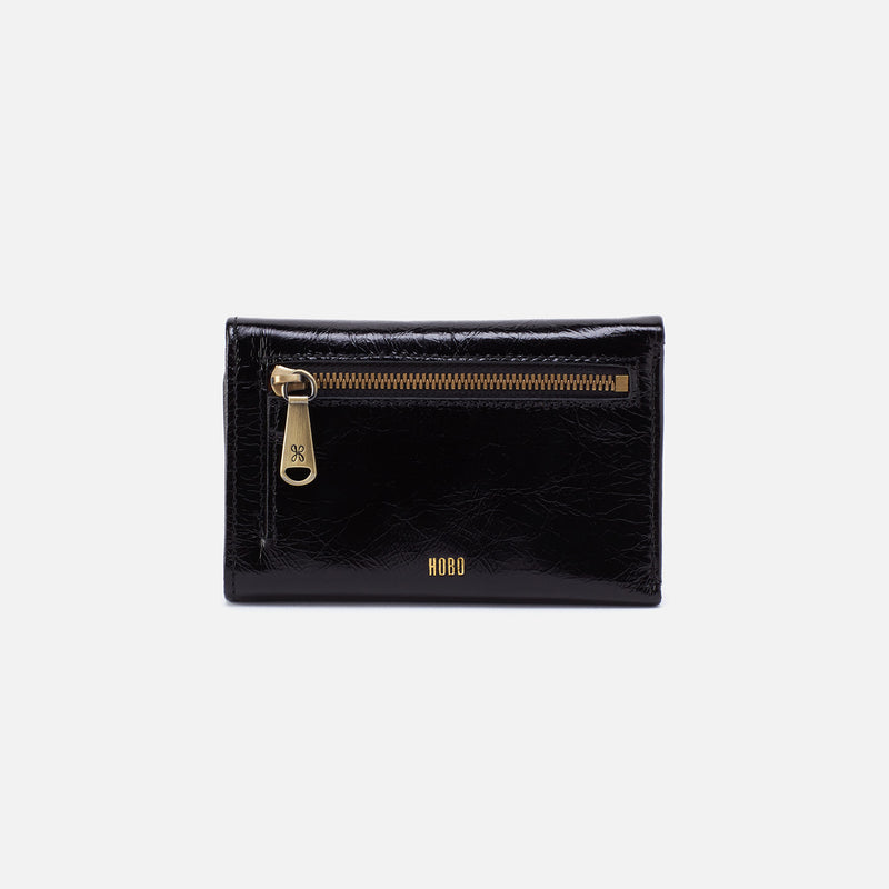 Jill Black Trifold Wallet