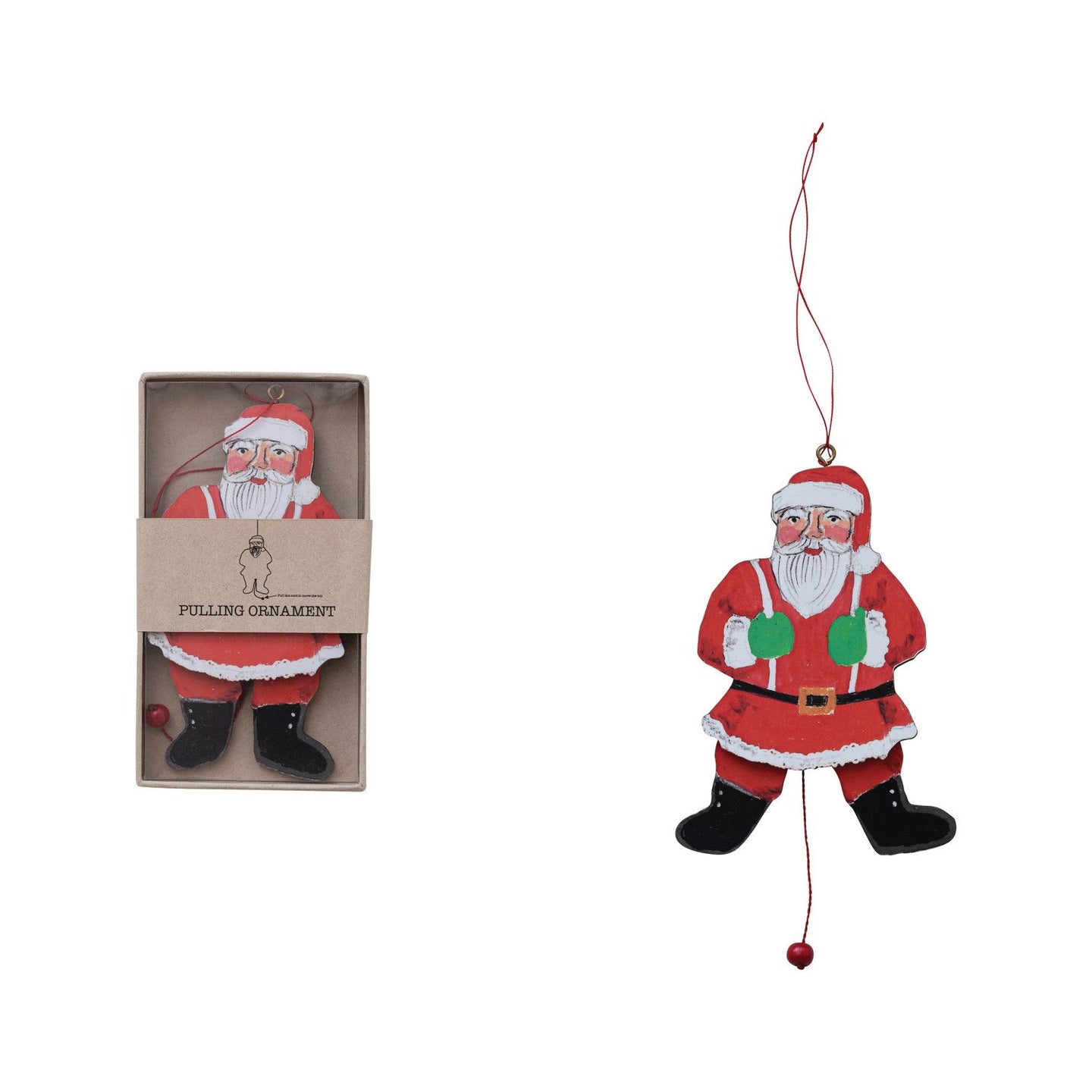 Santa Pull Ornament