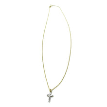14K Gold & Diamonds Petite Cross Necklace