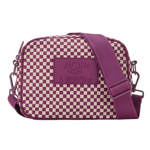 Mini Check Sandstone / Plum Le Tour Crossbody