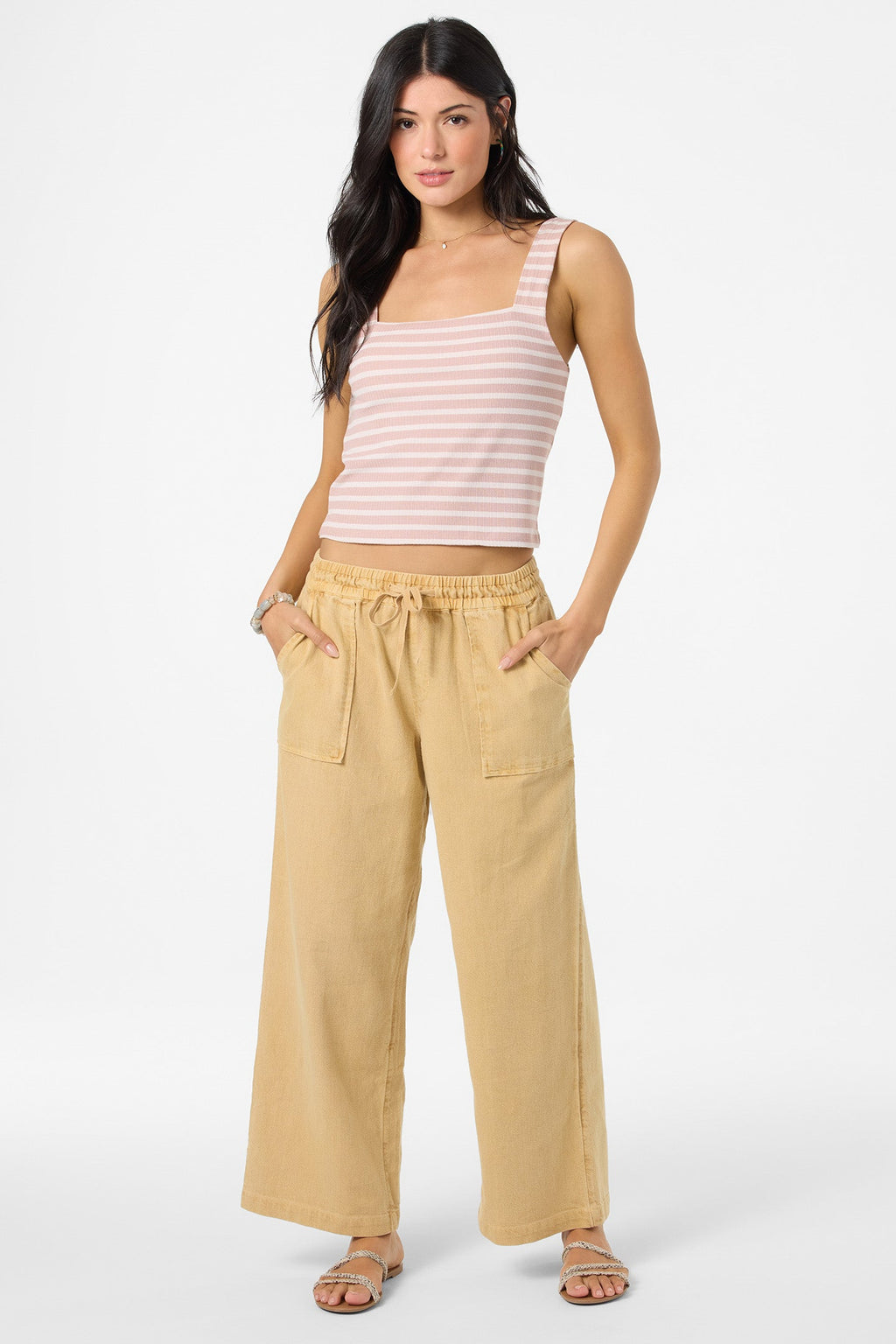 Sevie Warm Sand Pull-On Pant