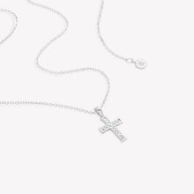 Luminous Cross CZ Pendant Necklace