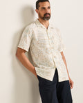 Aloha Laurel Grove Ecru Linen Button-Up