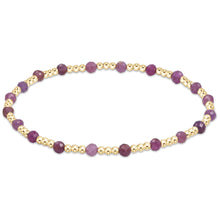 Gemstone Sincerity Gold 3mm Bead Bracelet
