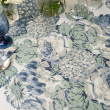 Autumn Gathering Blue Tablecloth