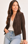 Jamie Chocolate Ultrasuede Jacket