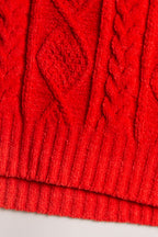 Forever Festive Cable Zip Sweater