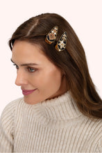 Midnight Floral Deco Hairclips