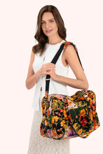 Midnight Posy Quilted Luxe Weekender Bag