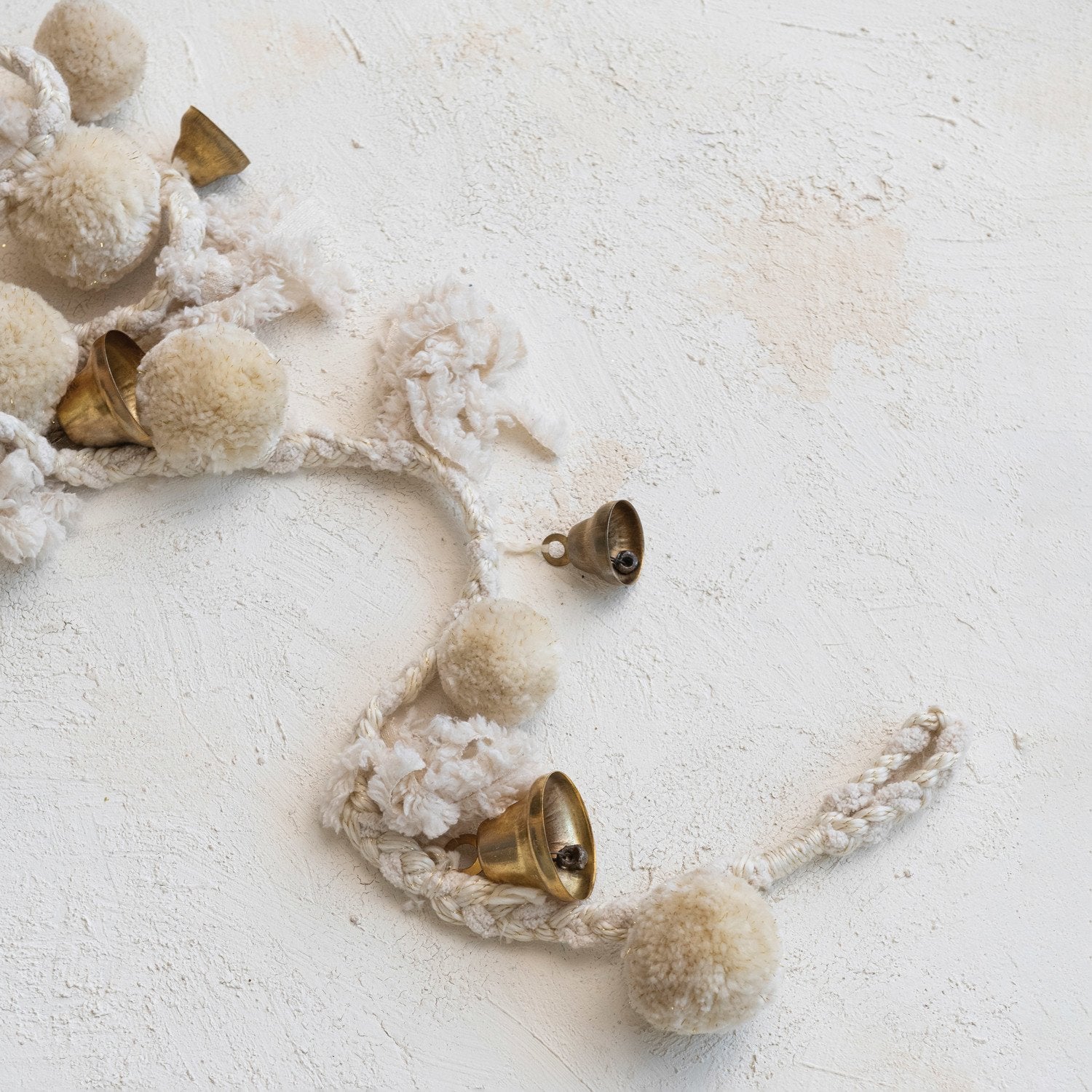 White Tassel & Bells Garland