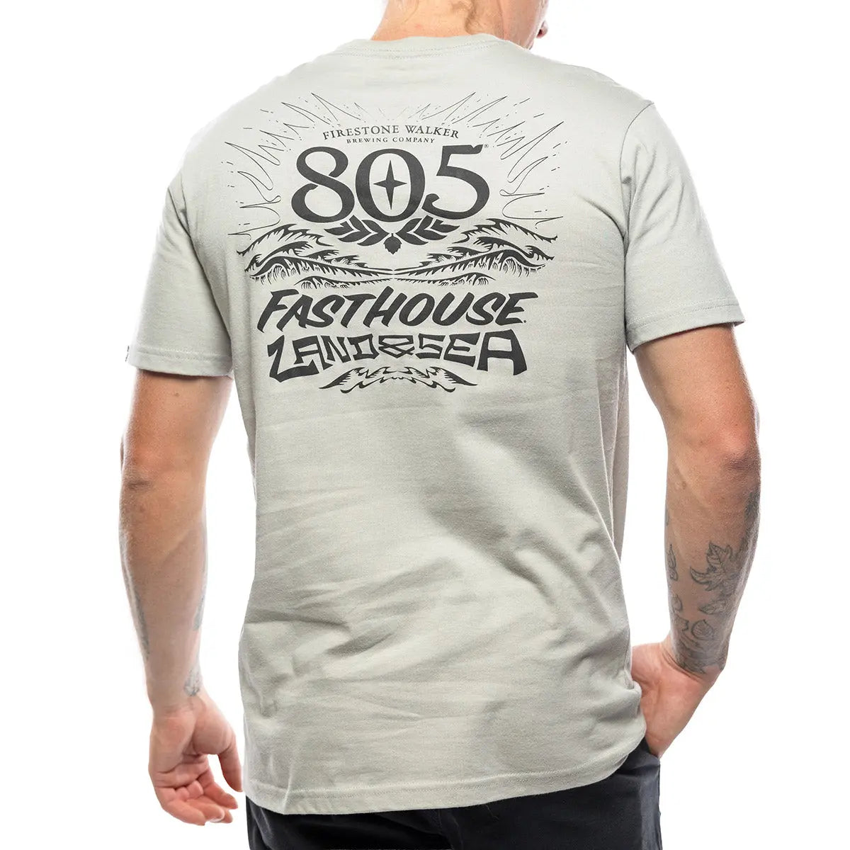 805 Land & Sea Light Gray Tee