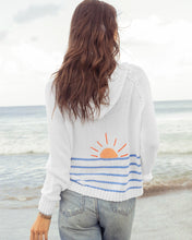 Sunrise Stripe Zip Hoodie Sweater