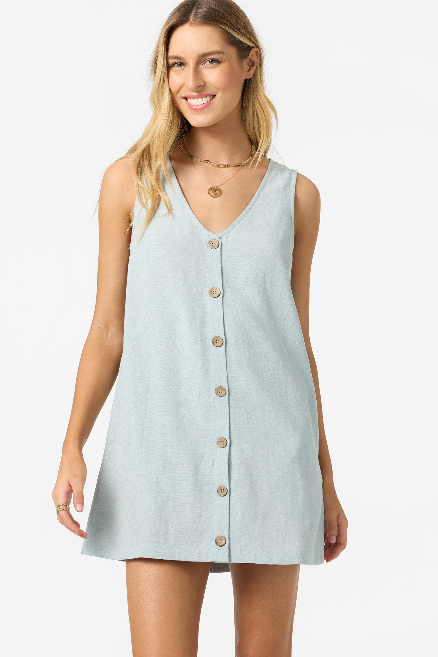 Sanders Cloud Blue Mini Dress