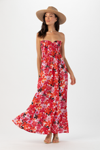 Fiji Flowers Red Dress