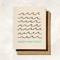 White Waves Birthday Card