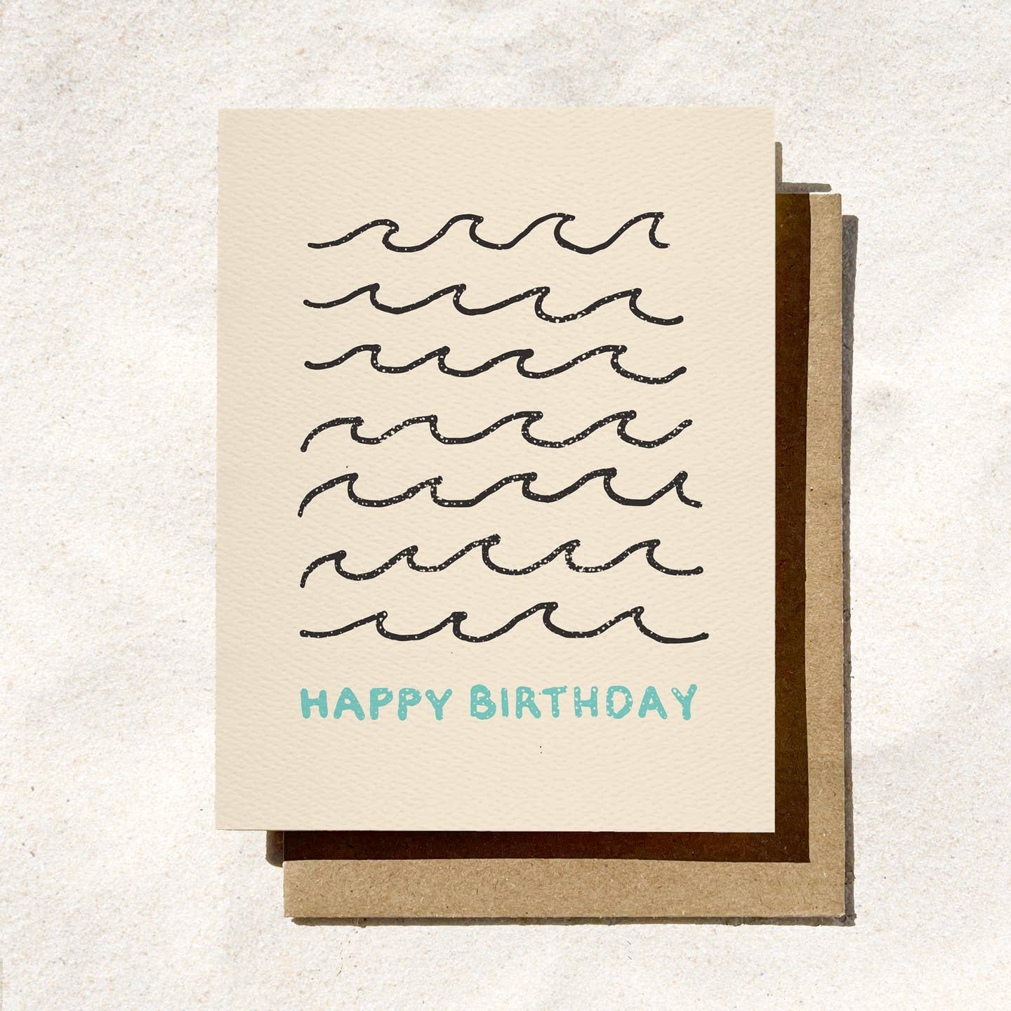 White Waves Birthday Card