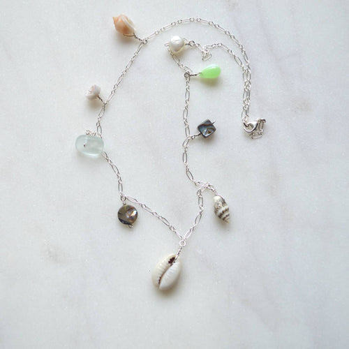 Ocean Charm Silver Necklace