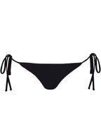 Midnight Black Shining Bikini Bottom