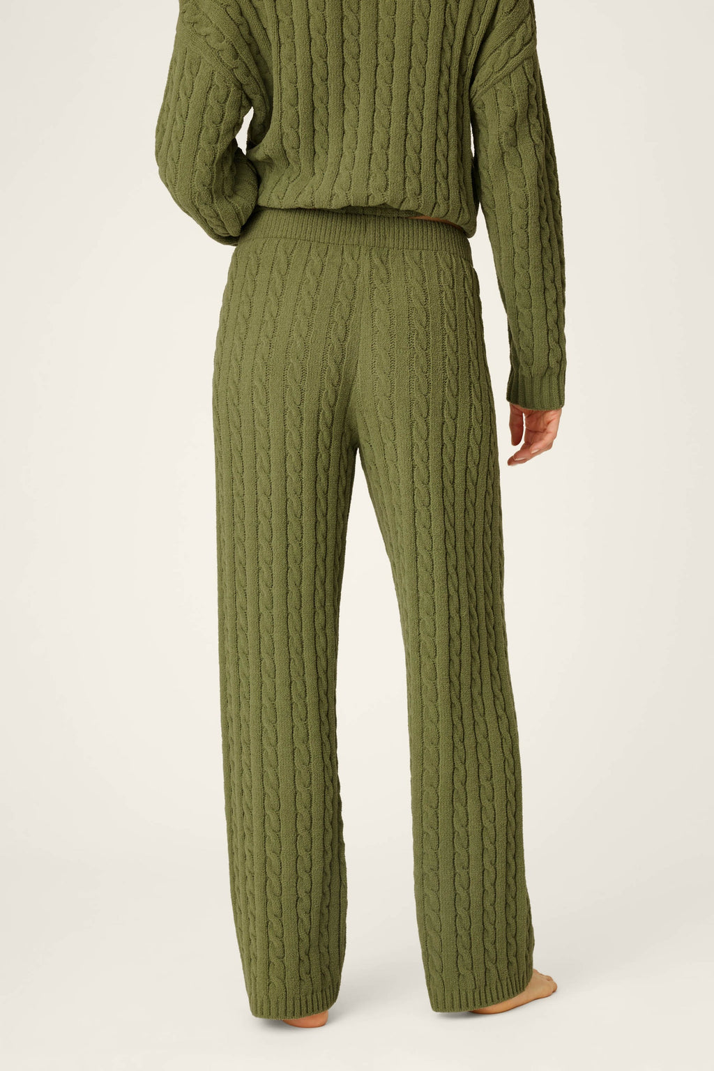 Cozy Cable Chenille Olivine Pants