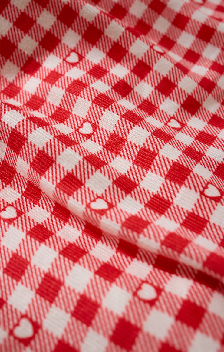 Gingham PJ Top