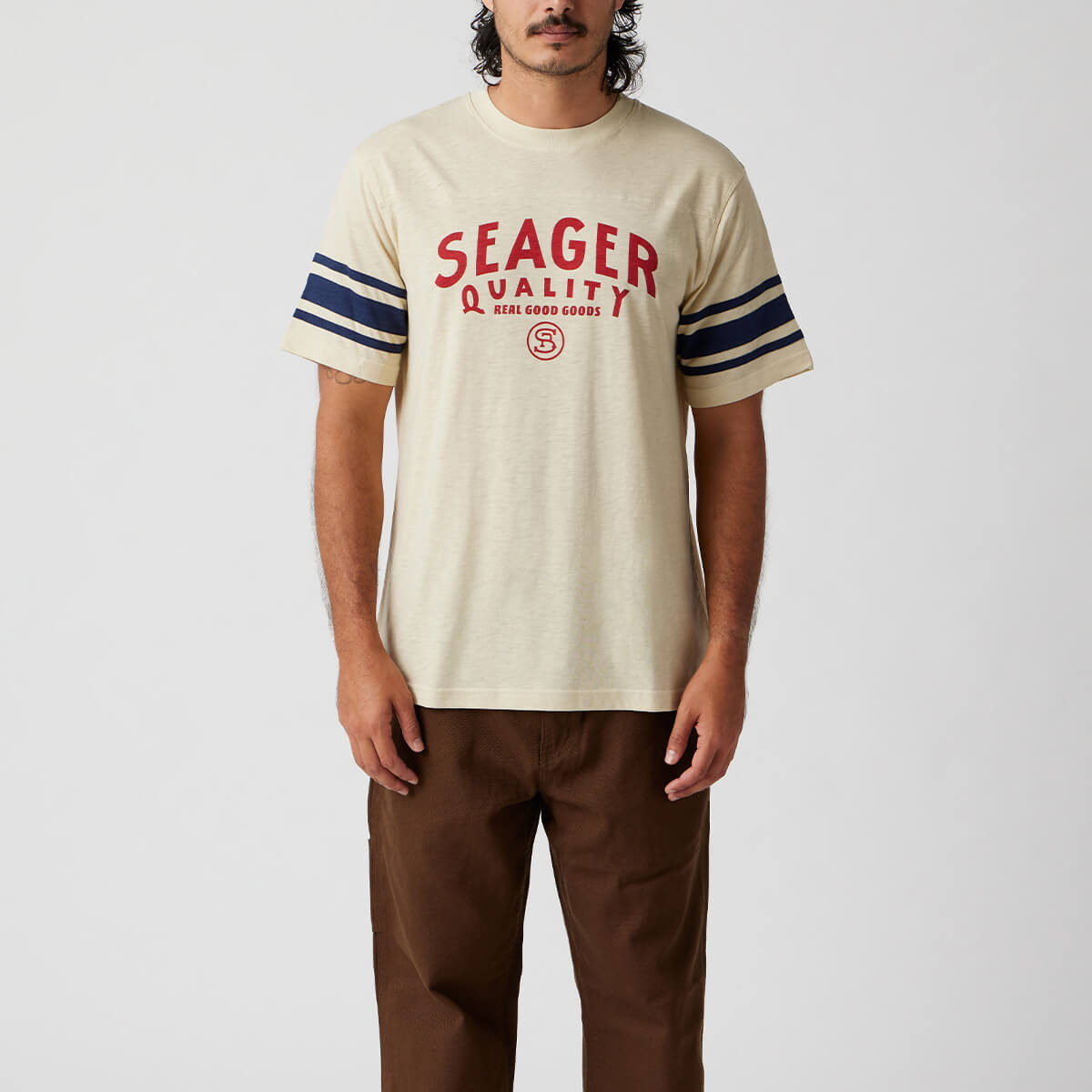 Riggins Cream Crew Tee