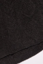 Black Cable Knit Robe