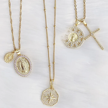 Shine Double Charm Religious Necklace