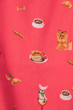 Dogs Who Brunch Flannel PJ Shorts